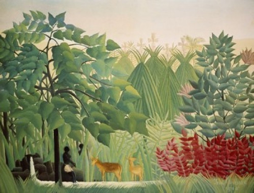 The Waterfall   1910  Henri Rousseau   Oil on canvas  Art Institute of Chicago Poster Print - Item # VARSAL900102145