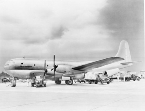 Side profile of an airplane at airport Poster Print - Item # VARSAL25540507