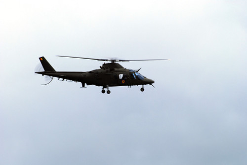 The Agusta A-109 helicopter of the Belgian Army in flight Poster Print - Item # VARPSTJAE100026M