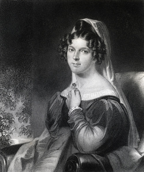Felicia Dorothea Hemans 1793 To 1835 British Poet Engraved By W Holl After W E West From The Book The National Portrait Gallery Volume 1 Published C1820 PosterPrint - Item # VARDPI1862278