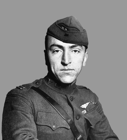 Digitally restored vector portrait of Eddie Rickenbacker Poster Print - Item # VARPSTJPA100041M
