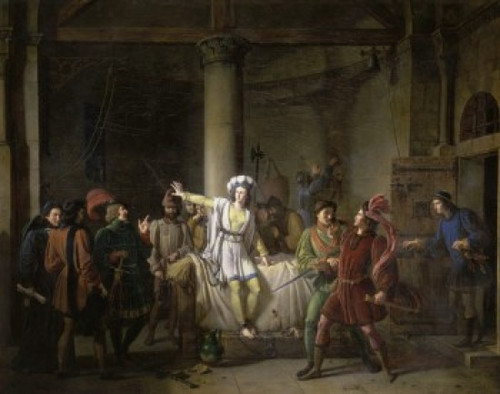 Joan of Arc in the Prison of Rouen  1819  Pierre Henri Revoil  Oil on canvas   Musee des Beaux-Arts  Rouen  France Poster Print - Item # VARSAL11581279