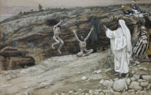 Two Men Possessed with Devils  James Tissot Poster Print - Item # VARSAL9999105