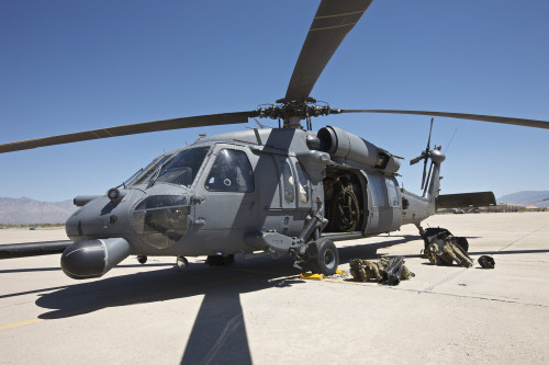 HH-60G Pave Hawk with pararescuemen equipment at Davis-Monthan Air Force Base during exercise Angel Thunder 2013 Poster Print - Item # VARPSTTMO101074M