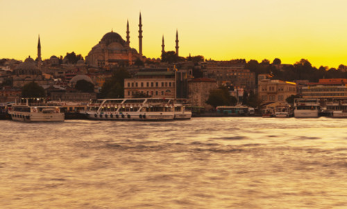 View of Istanbul at sunset; Istanbul, Turkey PosterPrint - Item # VARDPI2355125