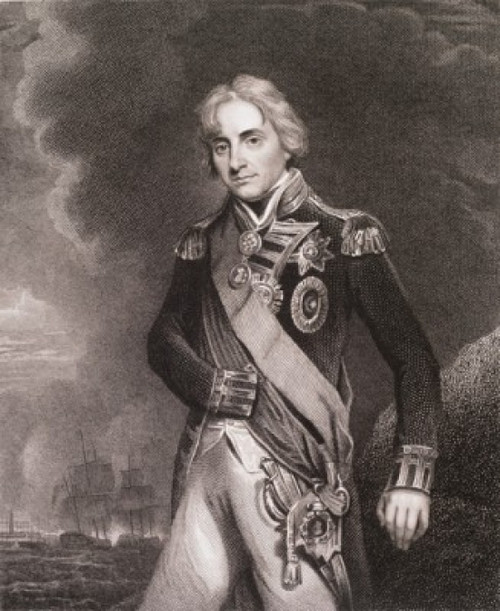 Etching of Viscount Horatio Nelson   From Hoppner Original   John Hoppner  Poster Print