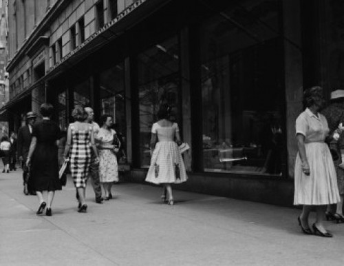 USA  New York City  shoppers on Fifth Avenue Poster Print - Item # VARSAL255422561