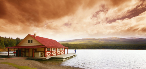 Enjoying A Mountain Lake View PosterPrint - Item # VARDPI1769913