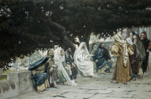 The Pharisees And Sadducees Come To Tempt Jesus  James Tissot Poster Print - Item # VARSAL999143