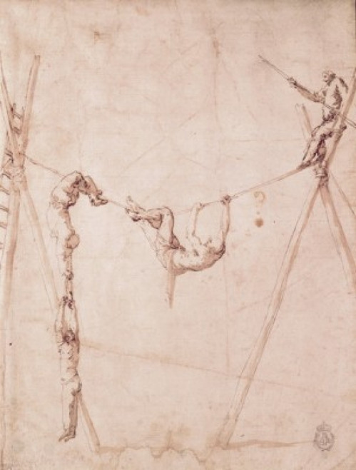 Acrobats On a Loose Wire  Ribera  Jusepe de Poster Print - Item # VARSAL2601363