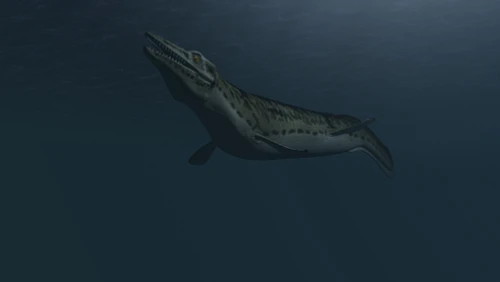 Mosasaur swimming in prehistoric waters Poster Print - Item # VARPSTKVA600798P