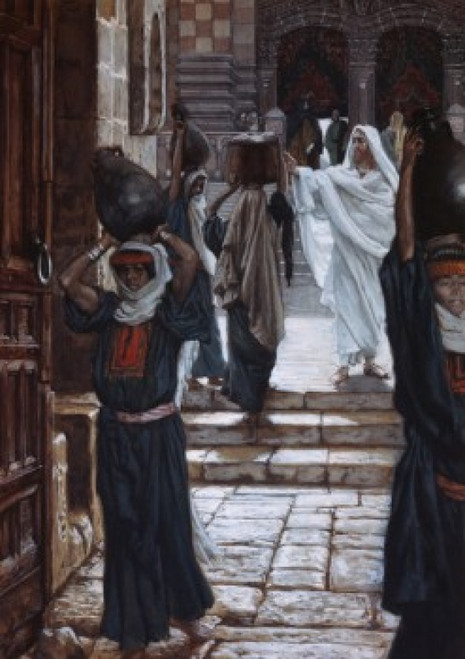 Jesus Forbids the Carrying of Vessels Through Temple  James Tissot Poster Print - Item # VARSAL999199