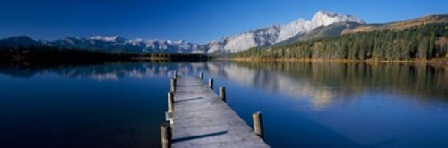 Hector Lake  Mt John Laurie  Rocky Mountains  Alberta  Canada Poster Print by Panoramic Images (37 x 12) - Item # PPI110943