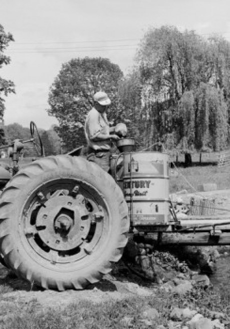 Farmer using crop sprayer Poster Print - Item # VARSAL255422721
