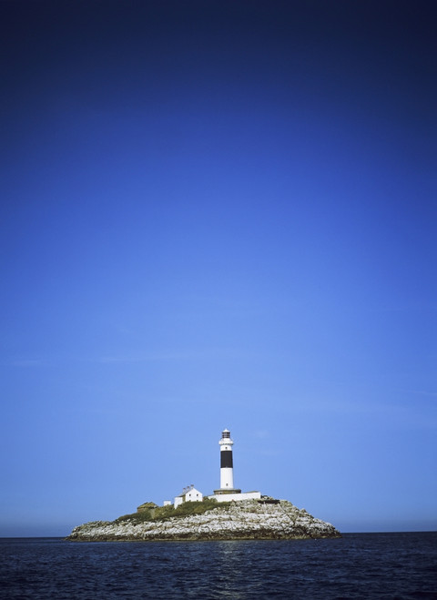 Lighthouse In The Sea, Rockabill Lighthouse, County Dublin, Republic Of Ireland PosterPrint - Item # VARDPI1798465