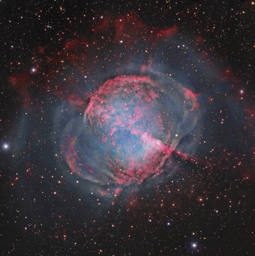Messier 27, The Dumbbell Nebula, a planetary nebula in Vulpecula Poster Print - Item # VARPSTGEN100117S