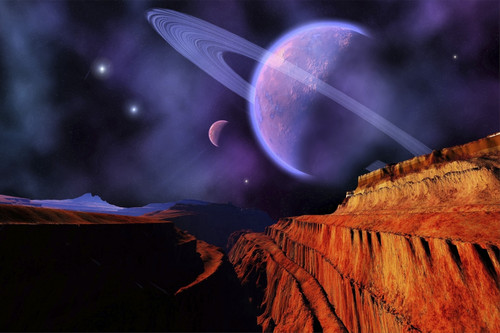Cosmic landscape of another planet Poster Print - Item # VARPSTCFR100041S