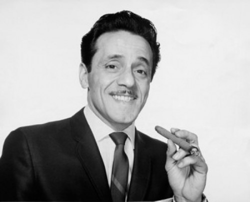 Portrait of businessman holding cigar and smiling Poster Print - Item # VARSAL2556660