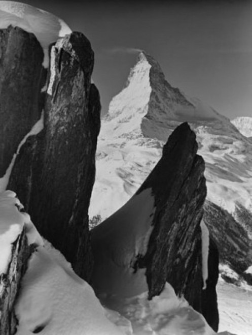 Mountain peak covered with snow  Matterhorn  Switzerland Poster Print - Item # VARSAL25547686