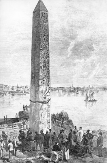 Cleopatra's Obelisk in Alexandria Preparing to be Moved by unknown artist Poster Print - Item # VARSAL99587066