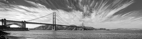 Suspension bridge over Pacific ocean, Golden Gate Bridge, San Francisco Bay, San Francisco, California, USA Poster Print - Item # VARPPI168390