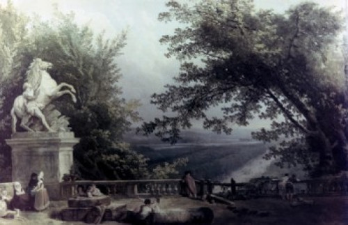 Ruins of Terrace in the Park by Hubert Robert  1780s  1733-1808 Poster Print - Item # VARSAL90064937