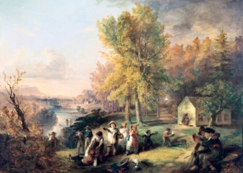 Dismissal of School on an October Afternoon  Henry Inman  White House  Washington D.C. Poster Print - Item # VARSAL260822