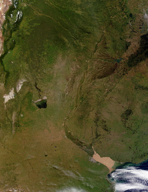 April 5, 2008 - Satellite view of Argentina Poster Print - Item # VARPSTSTK201845S