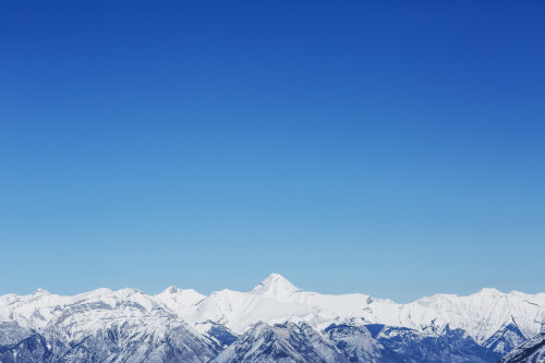 View from Sulphur mountain of the Canadian Rockies in winter; Banff, Alberta, Canada PosterPrint - Item # VARDPI12271215
