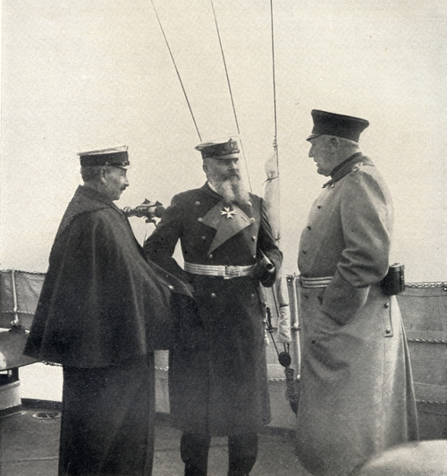 Kaiser Wilhelm Ii, 1859-1941. Emperor Of Germany And King Of Prussia, 1888-1918. Helmuth Von Moltke, (1848-1916) German Army Chief Of Staff, 1906-1914 And Admiral Alfred Von Tirpitz (1849-1930) PosterPrint - Item # VARDPI1860547