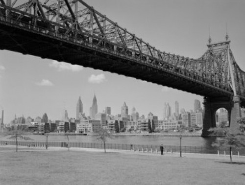 USA  New York State  New York City   skyline at East River with Queensboro Bridge Poster Print - Item # VARSAL255424005