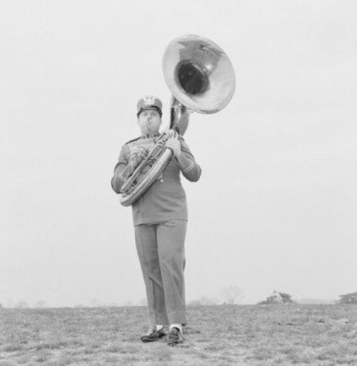 Tuba player of marching band Poster Print - Item # VARSAL255422394