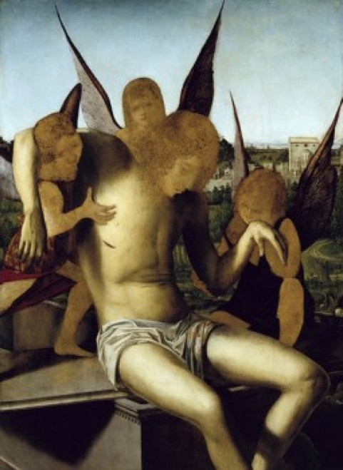 Pieta   Antonello da Messina   Tempera on Wood Panel   Correr Civic Museum  Venice Poster Print - Item # VARSAL263331