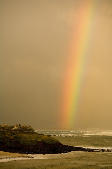 Hawaii, Maui, Rainbow over Maui's north coast PosterPrint - Item # VARDPI1982356