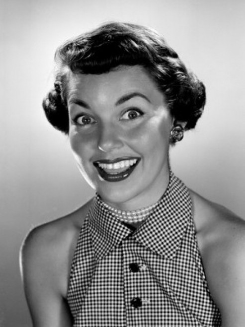 Portrait of surprised young woman Poster Print - Item # VARSAL255417941