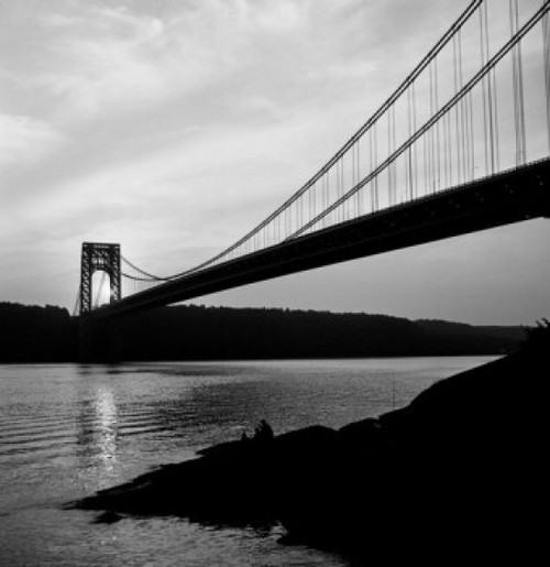 USA  New York City  George Washington Bridge at sunset Poster Print - Item # VARSAL255419551