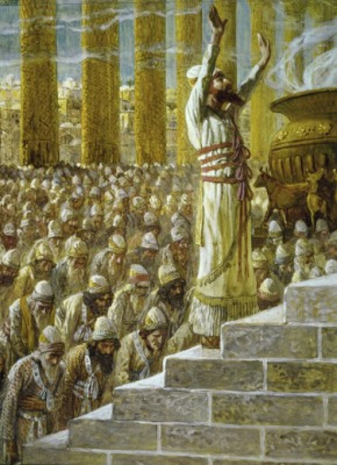 Solomon Dedicates the Temple at Jerusalem  James Tissot  Jewish Museum  New York  USA Poster Print - Item # VARSAL999280
