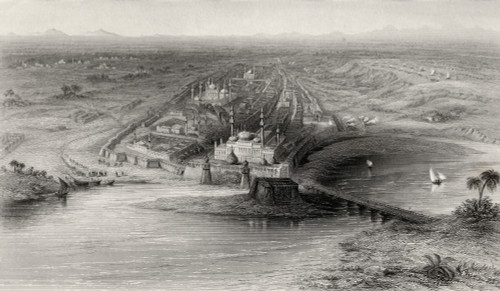 Panoramic View Of New And Old Delhi India And The Surrounding Countryside From A 19Th Century Print PosterPrint - Item # VARDPI1860741
