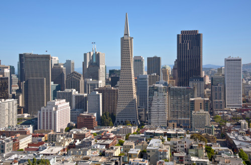 Elevated view of cityscape, San Francisco, San Francisco County, California, USA Poster Print - Item # VARPPI169686