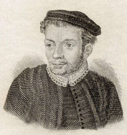 John Skelton, C. 1460 To 1529. English Poet. From Crabb's Historical Dictionary Published 1825. PosterPrint - Item # VARDPI1905777