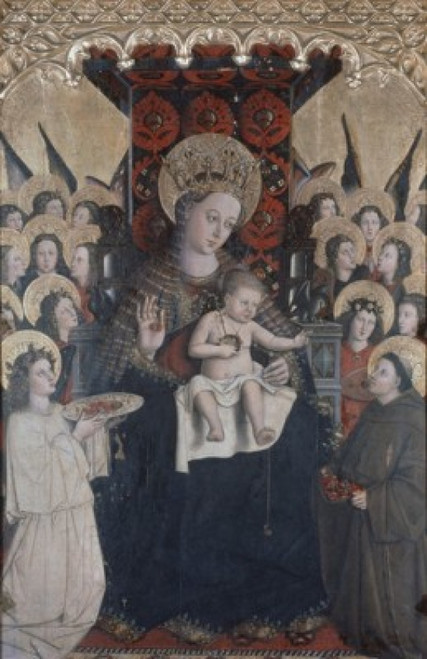 Virgin and Child With Angels  Master of the Porcincola Poster Print - Item # VARSAL900190