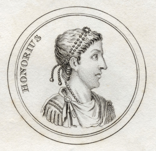 Flavius Honorius 384 _ 423 Roman Emperor From The Book Crabbs Historical Dictionary Published 1825 PosterPrint - Item # VARDPI1855628