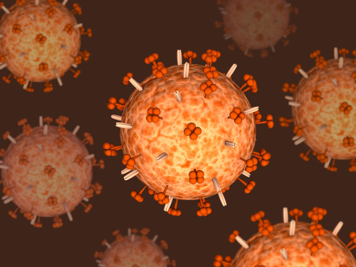 Conceptual image of influenza causing flu virus Poster Print - Item # VARPSTSTK700676H