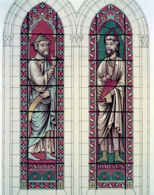 Prophets  The Isaiah And Moses  13th Century  Stained Glass  STAINED GLASS Poster Print - Item # VARSAL9008280