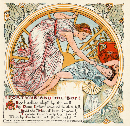 Fortune And The Boy From The Book Babys Own Aesop By Walter Crane Published C1920 PosterPrint - Item # VARDPI1855455