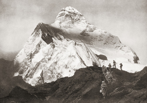 The Abruzzi Spur On The K2 Mountain. From The Year 1910 Illustrated. PosterPrint - Item # VARDPI2334563