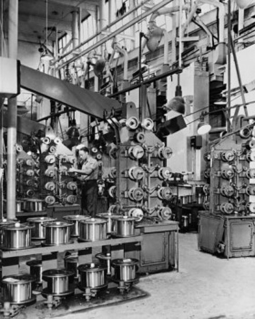 Technician working in a factory Poster Print - Item # VARSAL25536653