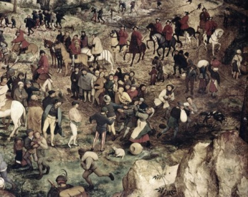 The Procession to Calvary  1564  Pieter Bruegel the Elder  Oil on Wood Panel  Kunsthistorisches Museum  Vienna  Austria Poster Print - Item # VARSAL2622121