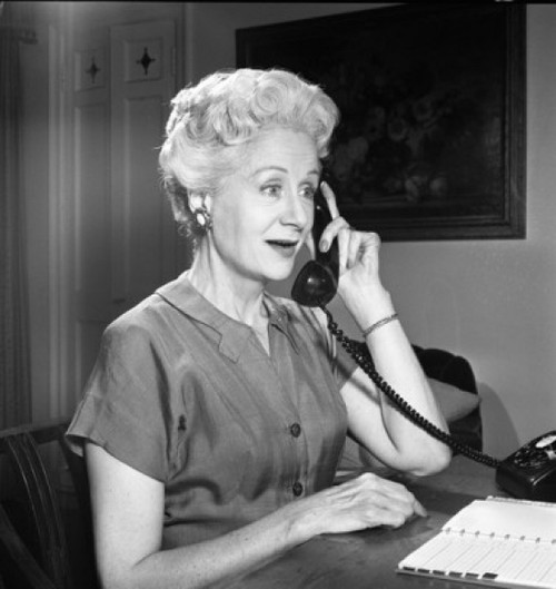 Mature woman talking on the phone Poster Print - Item # VARSAL255420813