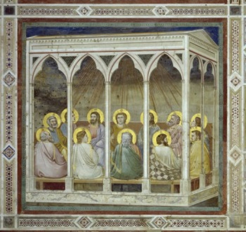 Pentecost   Fresco   Giotto di Bondone   Arena Chapel  Cappella degli Scrovegni  Padua Poster Print - Item # VARSAL26348